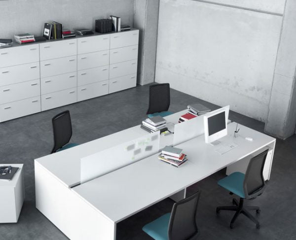 Escritorios modulares de melamina Escritorios modulares de melamina