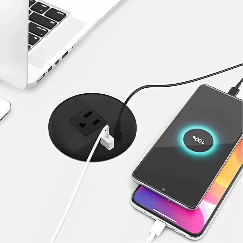 Caja de conectores para mesa y escritorio