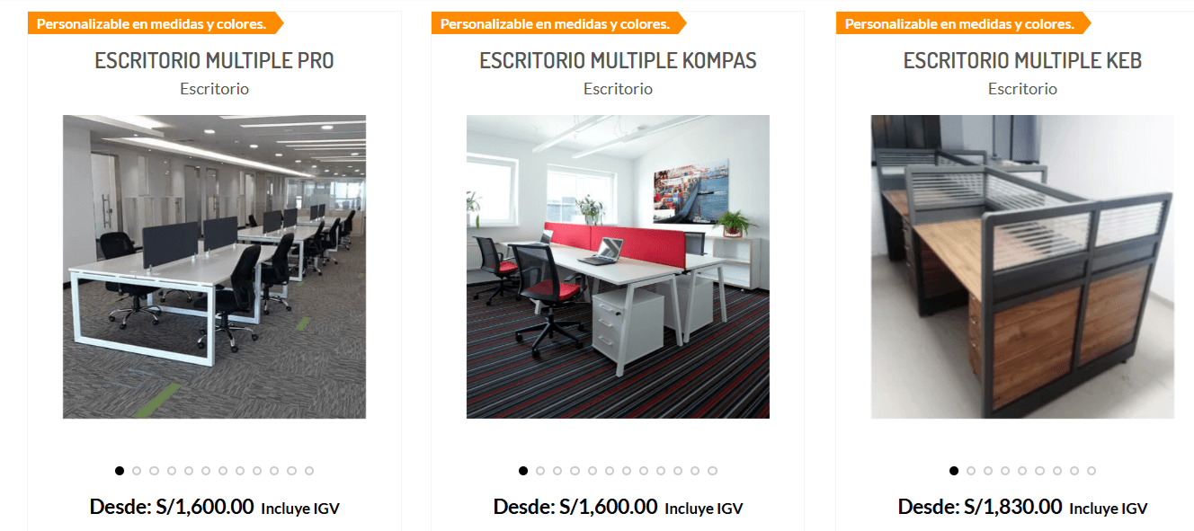 estaciones de trabajo oficina, módulos de oficina Lima.